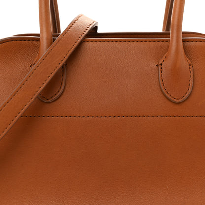 The Row Polished Saddle Calfskin Soft Margaux 10 Bag Cuir 7 of 11