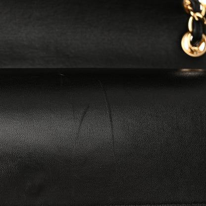 Chanel Lambskin Quilted Jumbo Double Flap Black 12 of 13