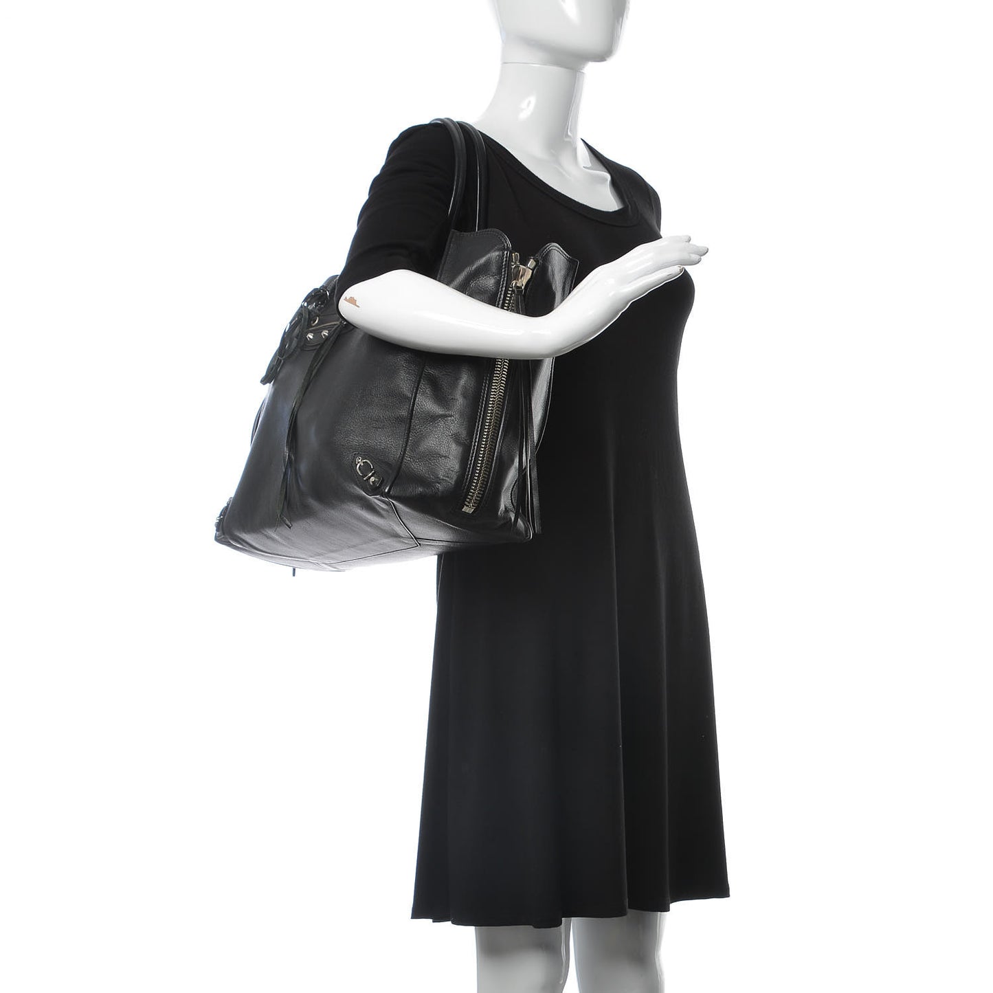 Supple Calfskin Papier A4 Tote Black