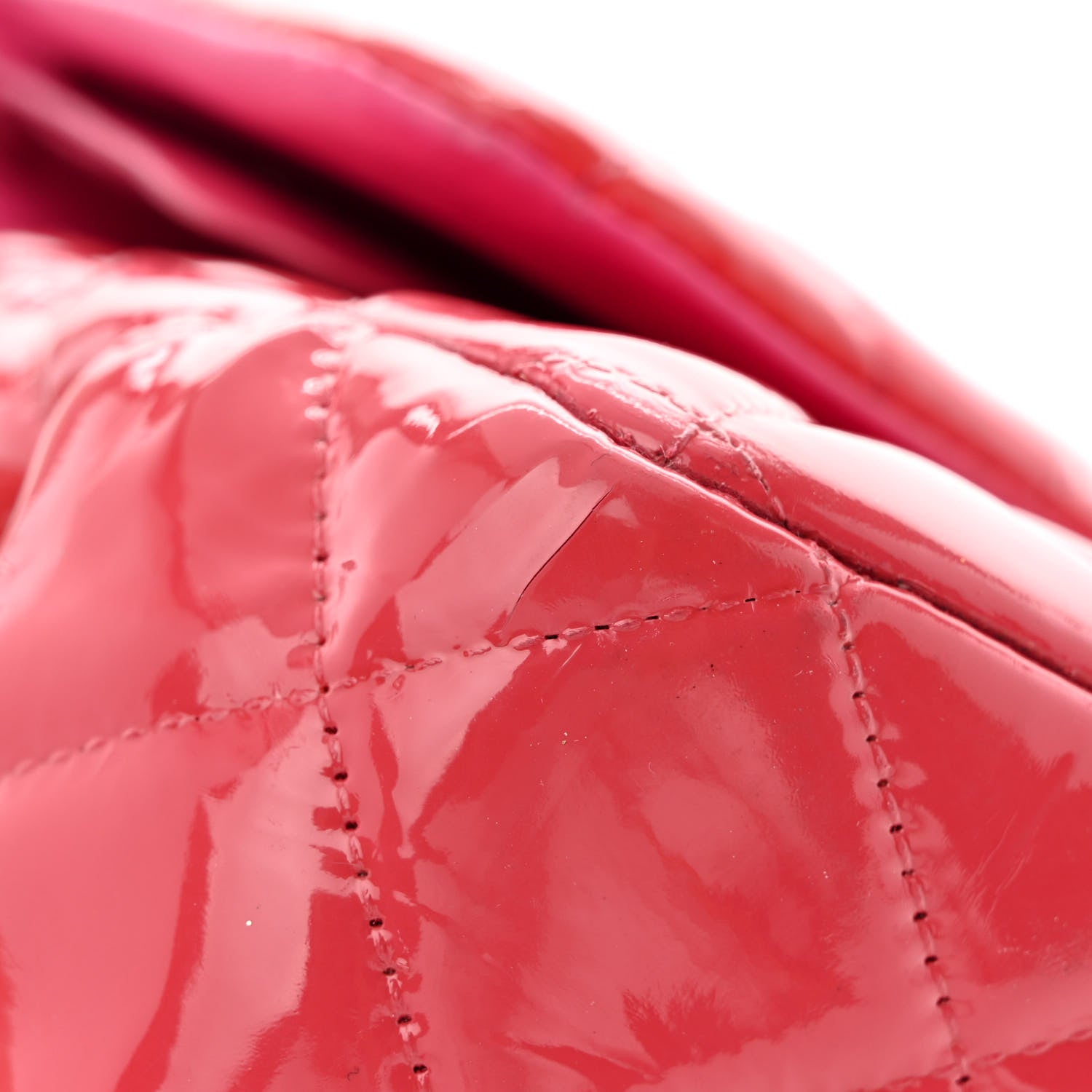 Chanel Patent Quilted Jumbo Double Flap Pink 14 of 17