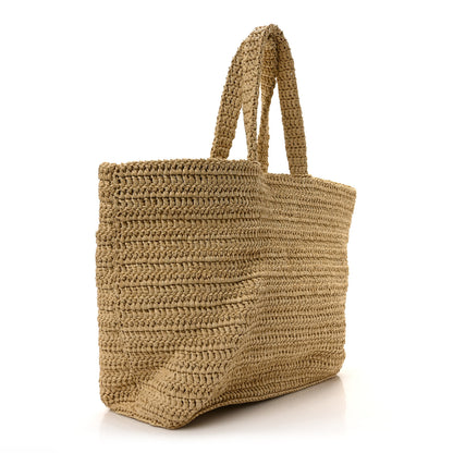 Saint Laurent Raffia Rive Gauche Tote Natural 3 of 10