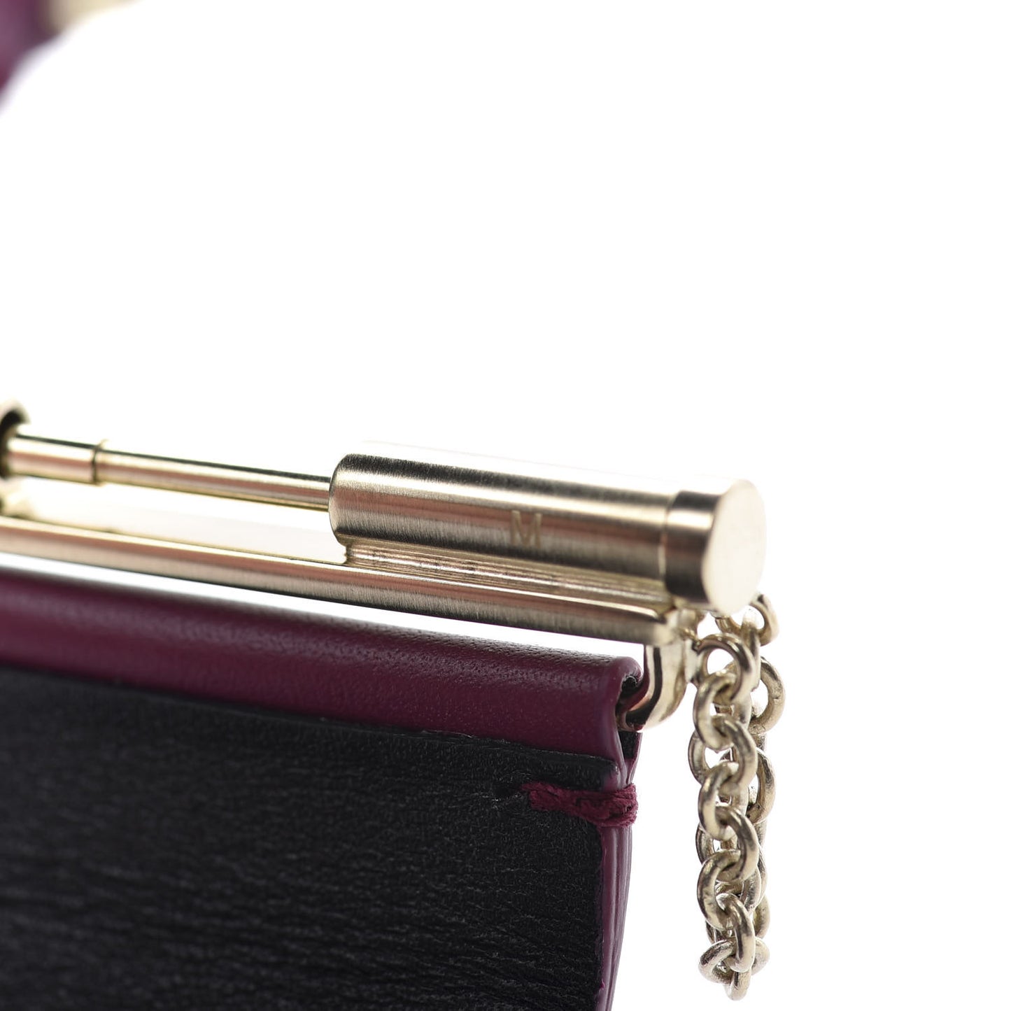 Calfskin CC Wide Cuff M Dark Pink