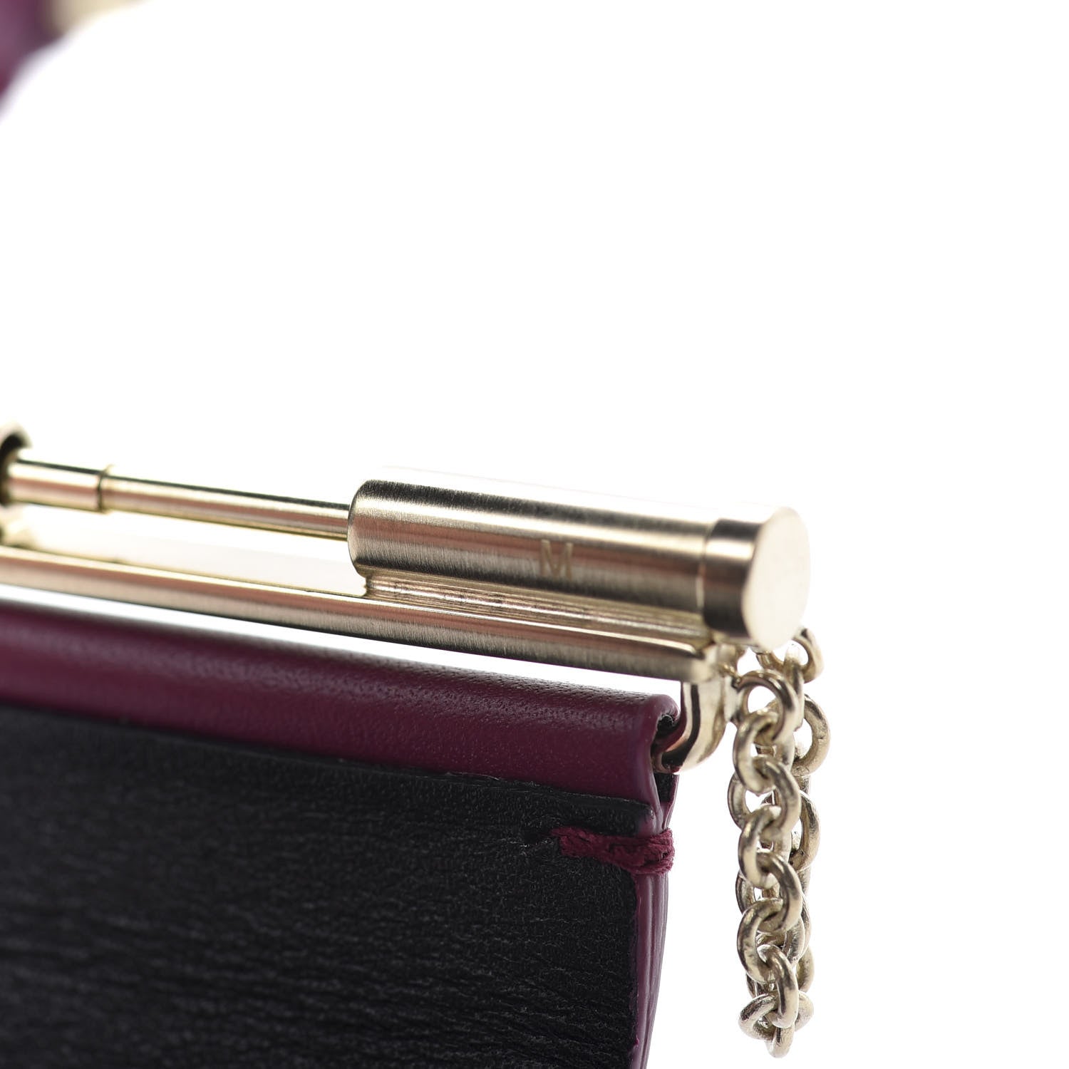 Chanel Calfskin CC Wide Cuff M Dark Pink 5 of 7