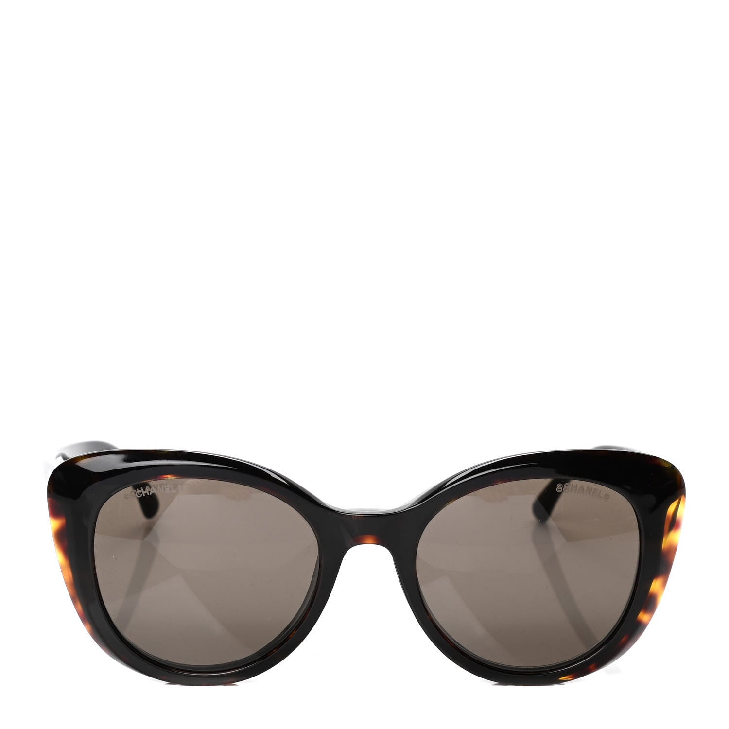 Chanel Clip On Sunglasses 5390 Black Tortoise 3 of 5