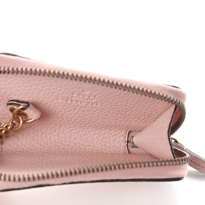 Gucci Cellarius Calfskin Blind for Love Animalier Zip Around Key Case Perfect Pink 4 of 5
