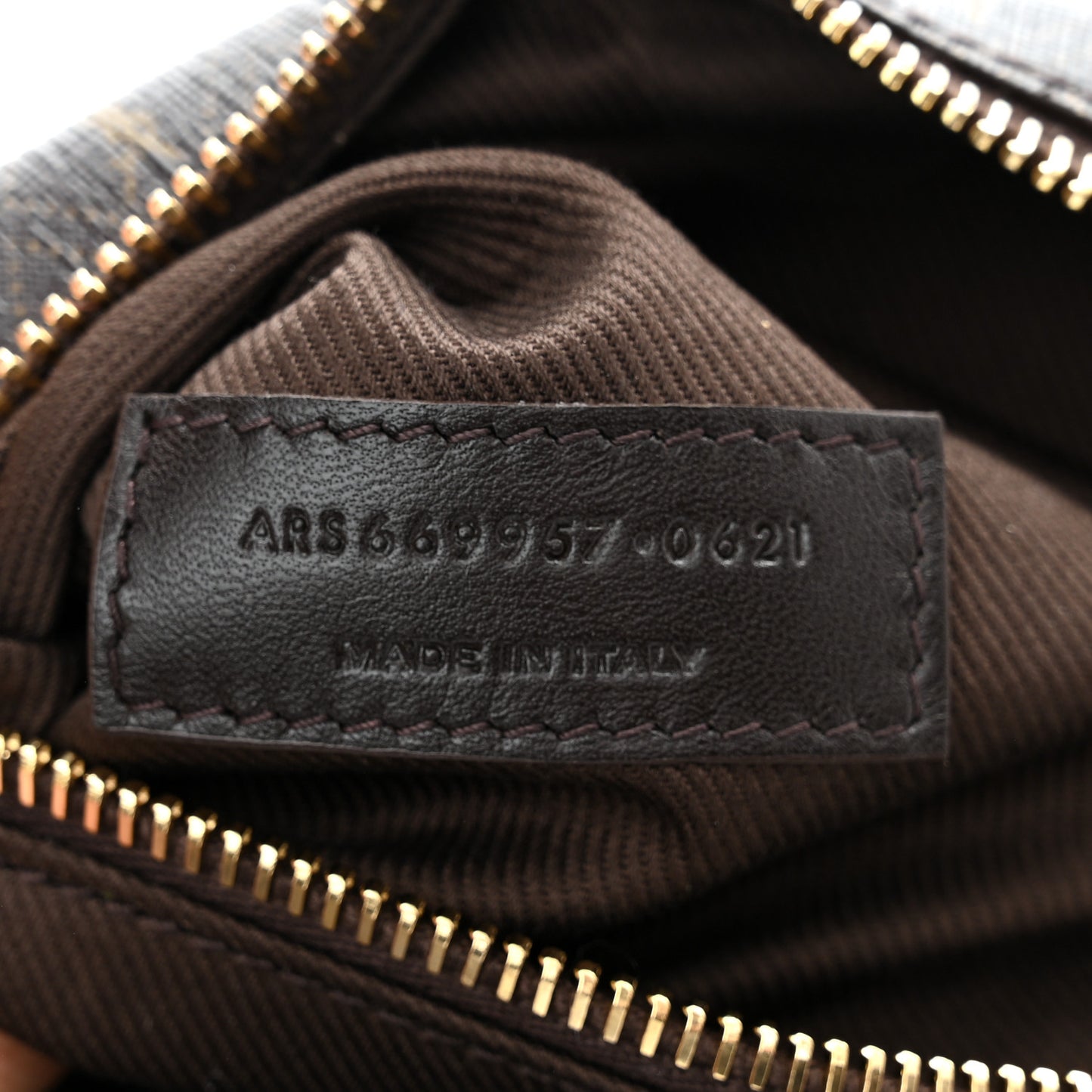 Canvas Smooth Calfskin Le Monogramme Camera Bag Chestnut