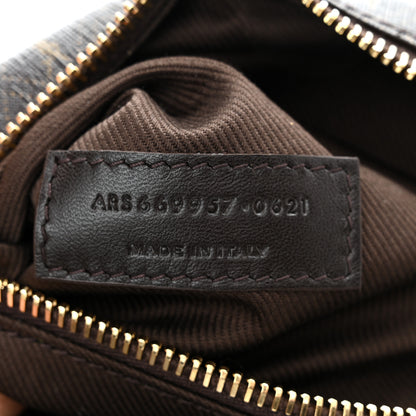 Saint Laurent Canvas Smooth Calfskin Le Monogramme Camera Bag Chestnut 7 of 11