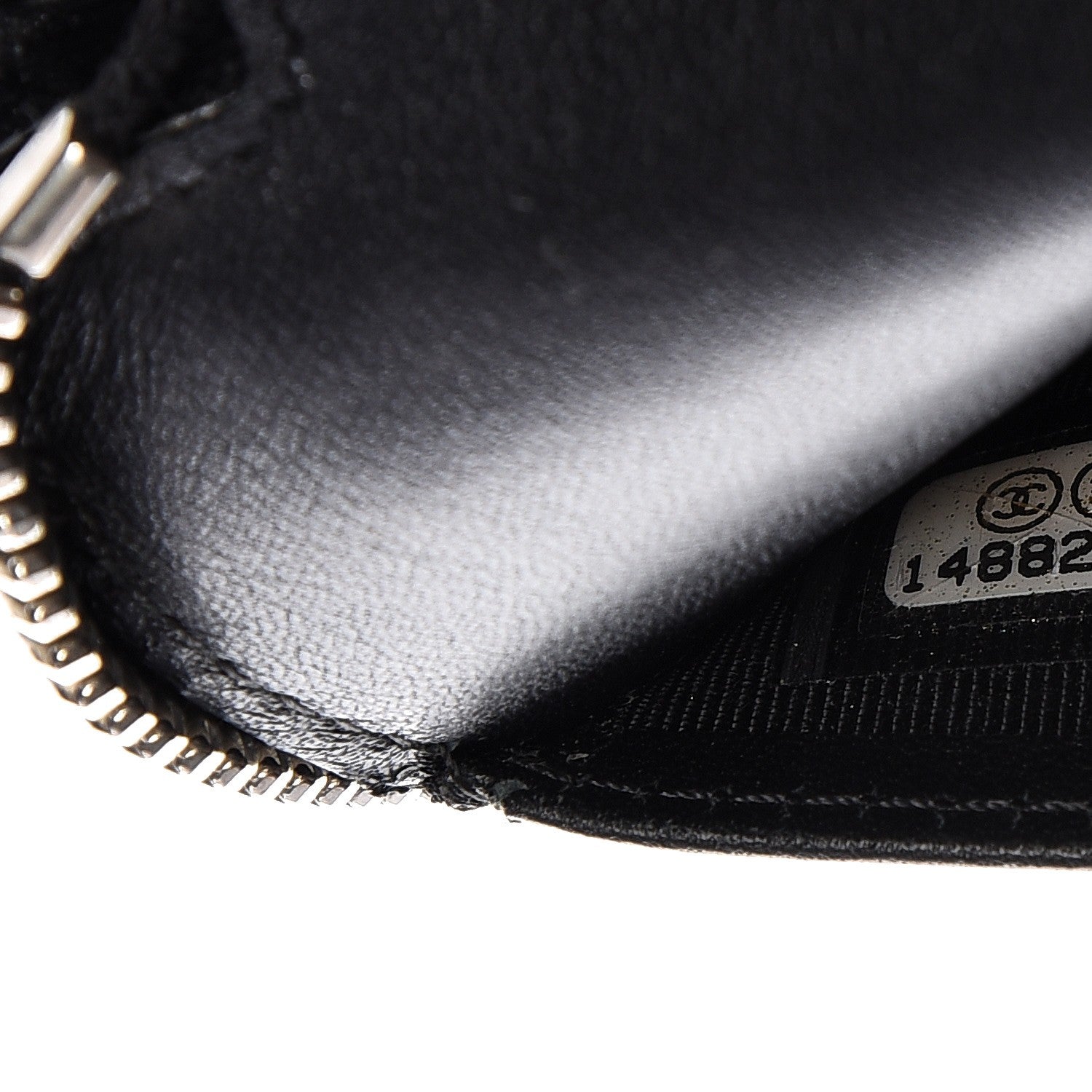 Chanel Patent Quilted Large Zip Around Organizer Wallet Black 7 of 12