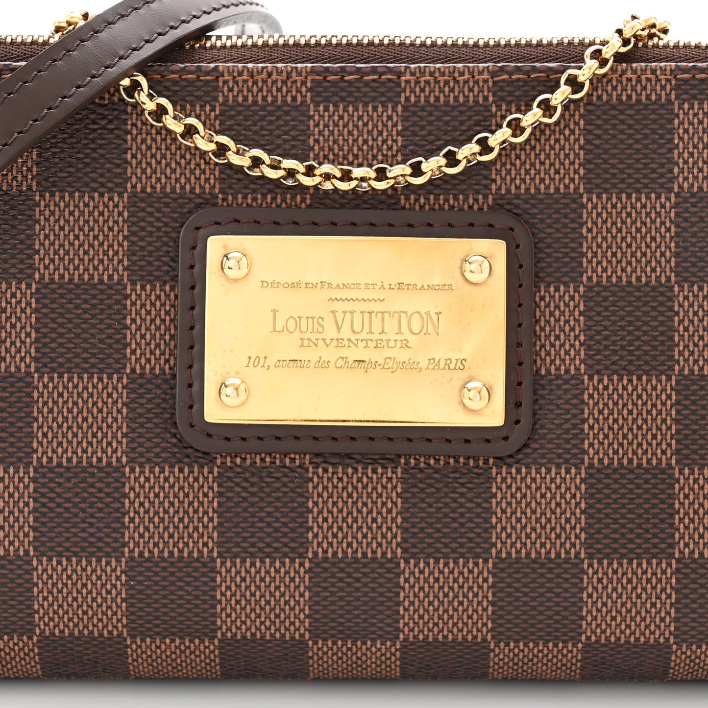 Damier Ebene Eva Clutch