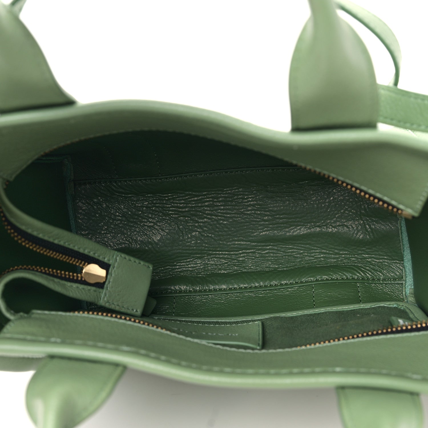 Marc Jacobs Grained Calfskin Small The Tote Bag Aspen Green 5 of 9
