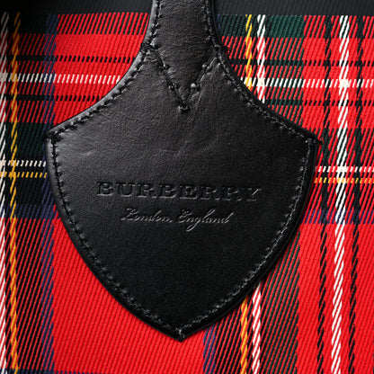 Burberry Vintage Check Medium The Giant Reversible Tote Antique Yellow Bright Red 10 of 21