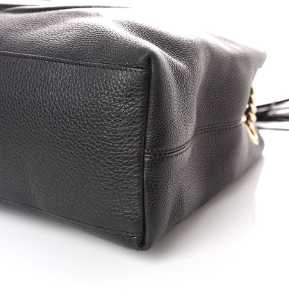 Gucci Pebbled Calfskin Medium Soho Chain Shoulder Bag Black 6 of 14