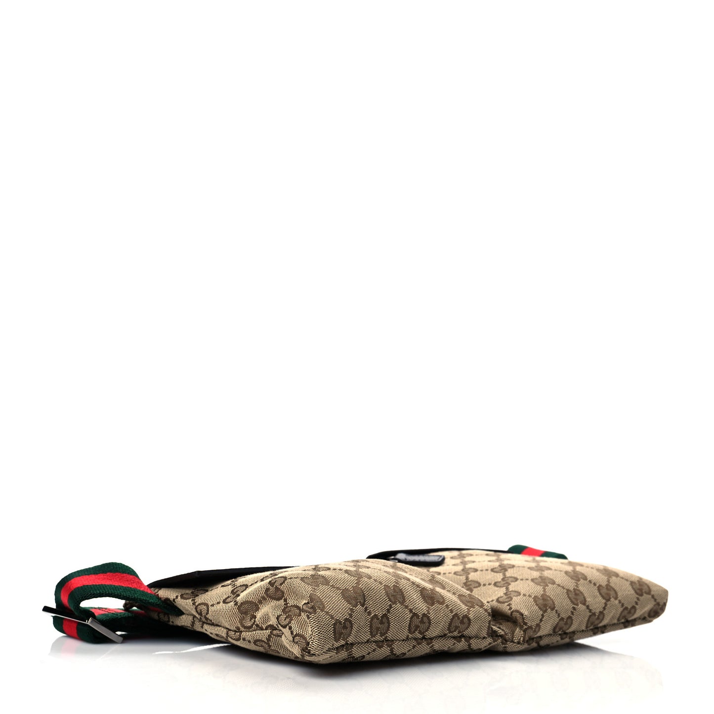Monogram Web Belt Bag Dark Brown