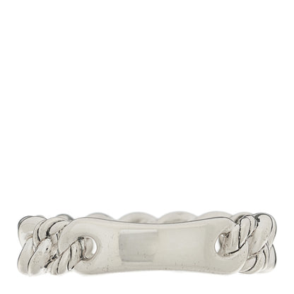 David Yurman Sterling Silver Diamond Narrow Belmont Curb Link Ring 54 7 3 of 5