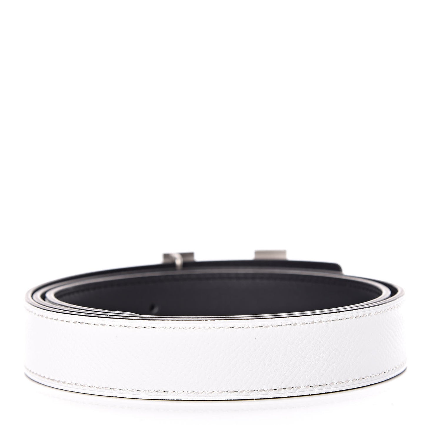 Swift Epsom 24mm Guilloche H Belt 80 Black White