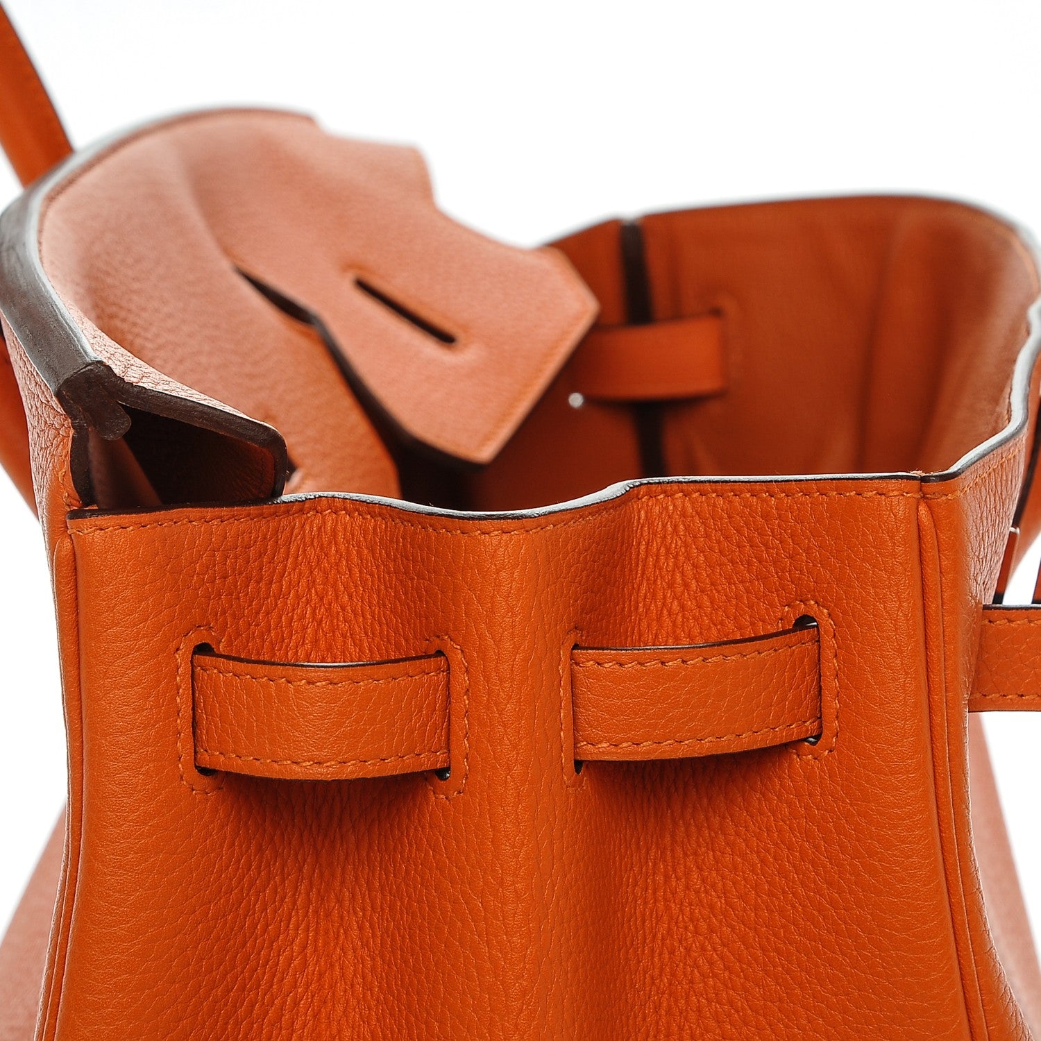 Hermes Taurillon Clemence Birkin 40 Orange 22 of 26