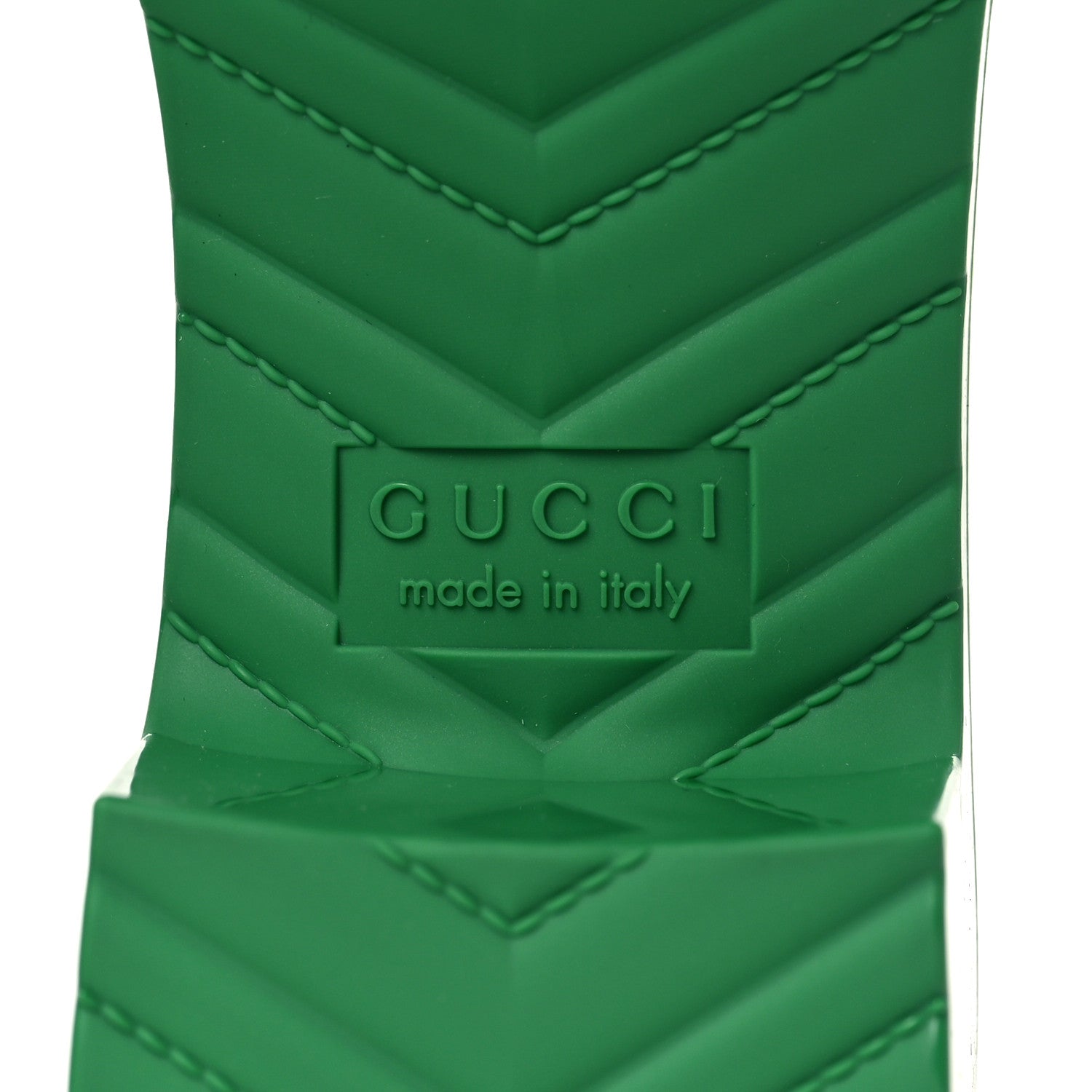 Gucci Rubber Gucci Logo Womens Platform 20/60mm Slide Sandals 36 New Shamarock 6 of 8