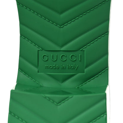 Gucci Rubber Gucci Logo Womens Platform 20/60mm Slide Sandals 36 New Shamarock 6 of 8