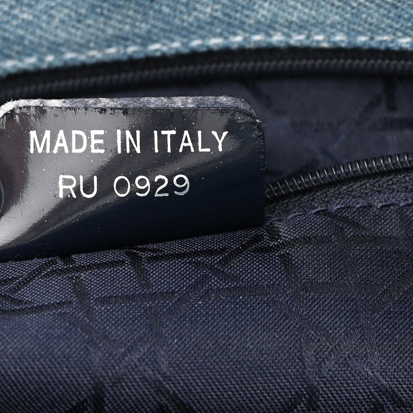 Denim Cannage Large Lady Dior Light Blue