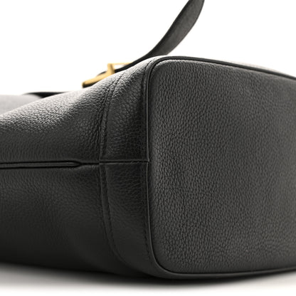 Celine Soft Grained Calfskin Medium Bucket Bag Black 9 of 13