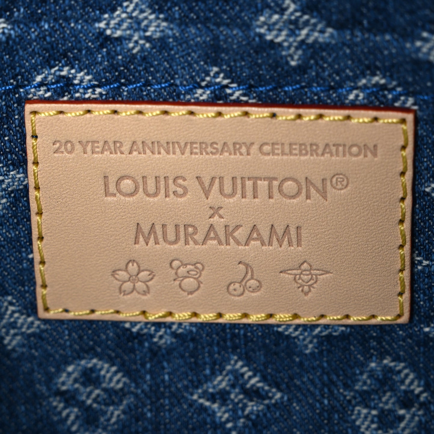 LV X TM Monogram Denim Cerises Pochette Accessories Blue