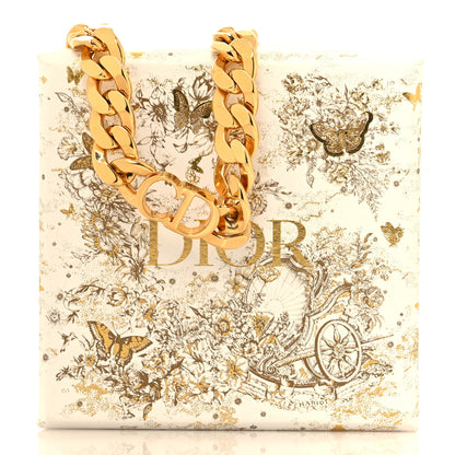 Christian Dior Metal Danseuse Etoile Chain Choker Necklace Gold 6 of 6