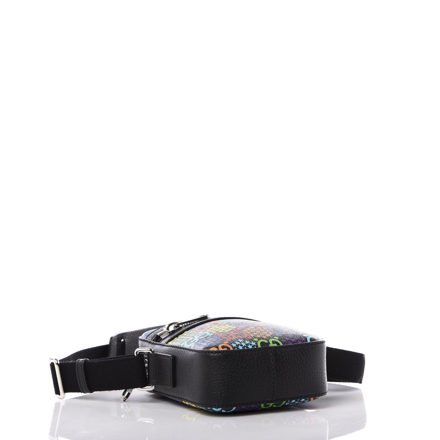 GG Supreme Monogram Psychedelic Messenger Bag Black