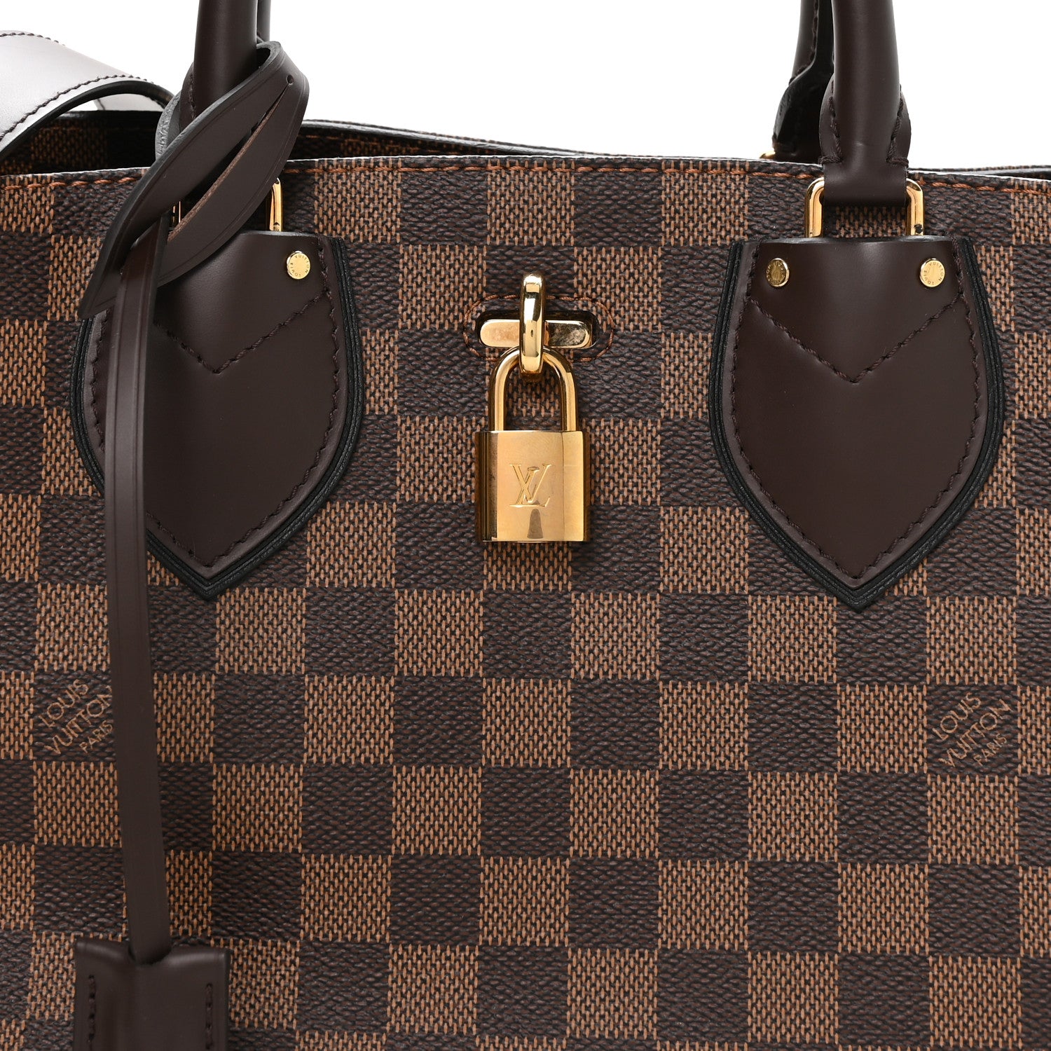 Louis Vuitton Cuir Taurillon Damier Ebene Normandy Black 8 of 10