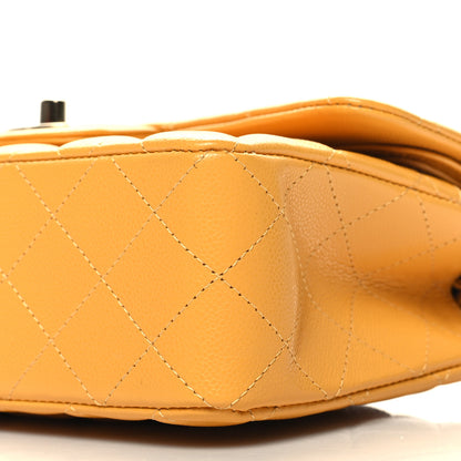 Chanel Caviar Quilted Small Double Flap Yellow 10 of 10
