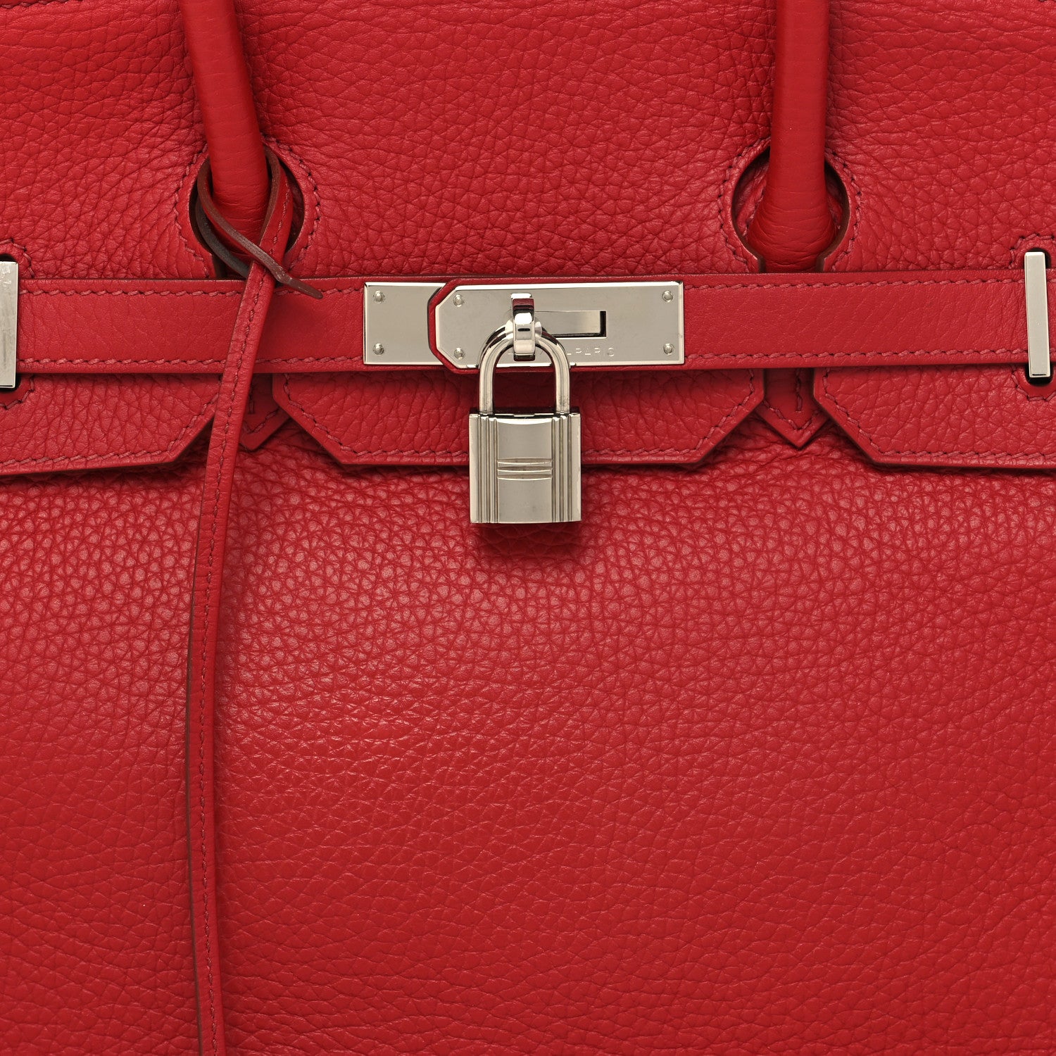Hermes Taurillon Clemence Birkin 35 Rouge Garance 8 of 12