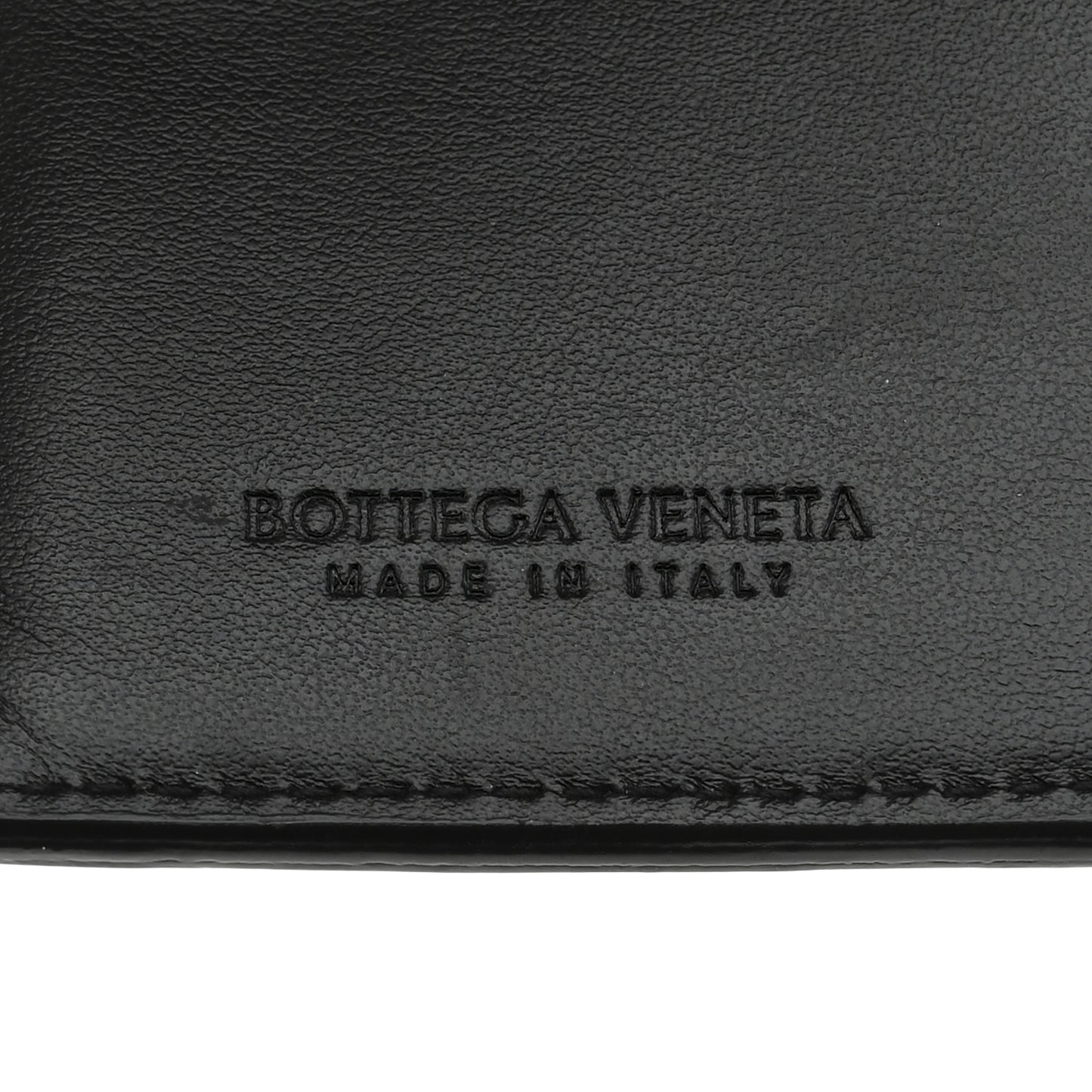 Nappa Intrecciato Small Bi-Fold Zip Wallet Black