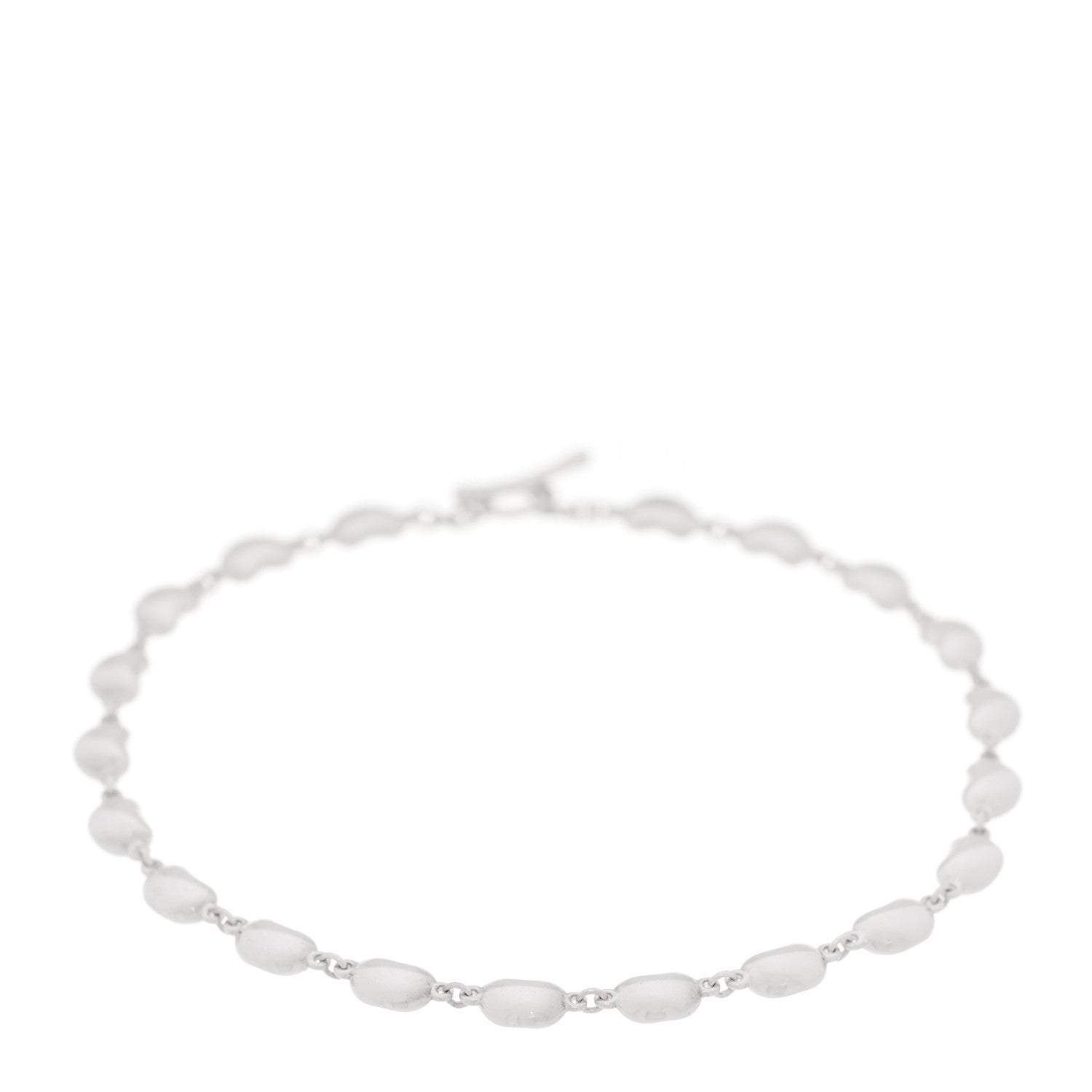 Tiffany Sterling Silver 4mm Elsa Peretti Bean Bracelet 1 of 5