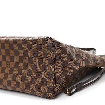 Louis Vuitton Damier Ebene Neo Neverfull MM Rose Ballerine 9 of 10