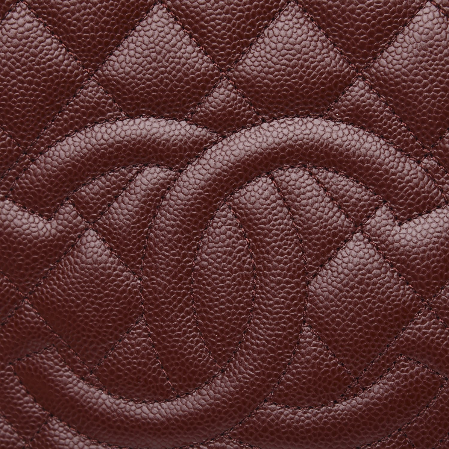 Chanel Caviar Quilted Petit Shopping Tote PST Burgundy 10 of 11