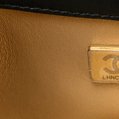 Chanel Lambskin Quilted Pearl Small Flap Black Black 6 of 10