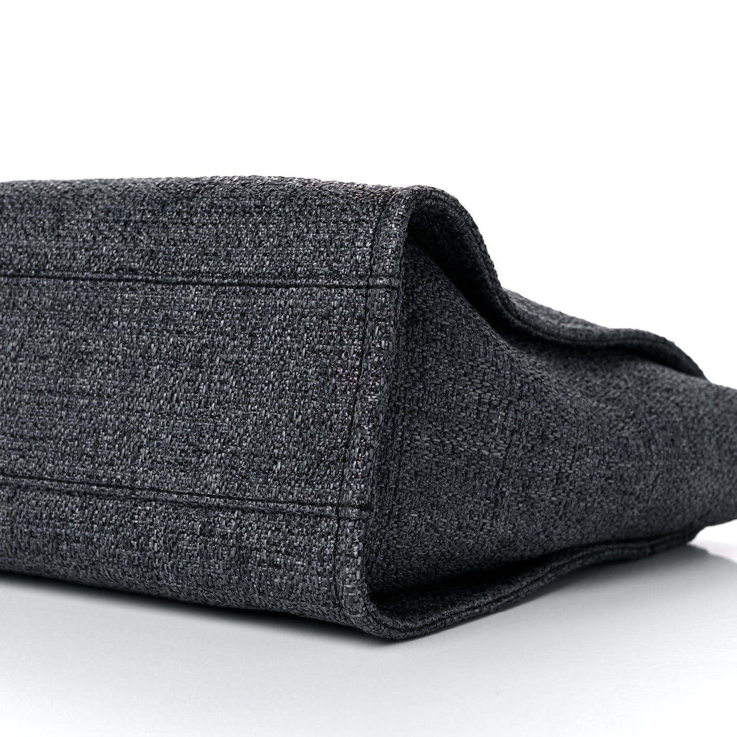 Lurex Boucle Small Deauville Tote Black