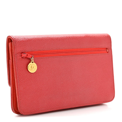 Chanel Caviar Timeless CC Wallet Red 5 of 28
