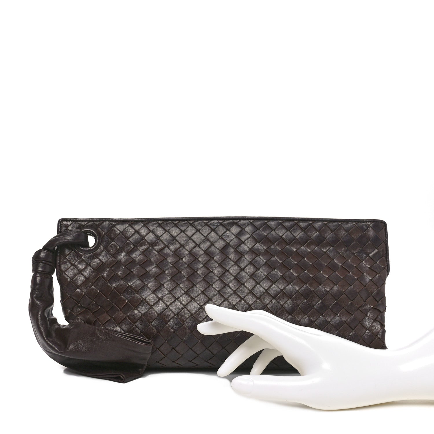 Bottega Veneta Nappa Intrecciato Clutch Ebano 2 of 11