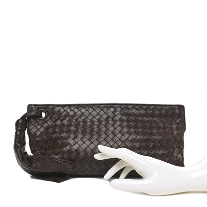 Bottega Veneta Nappa Intrecciato Clutch Ebano 2 of 11