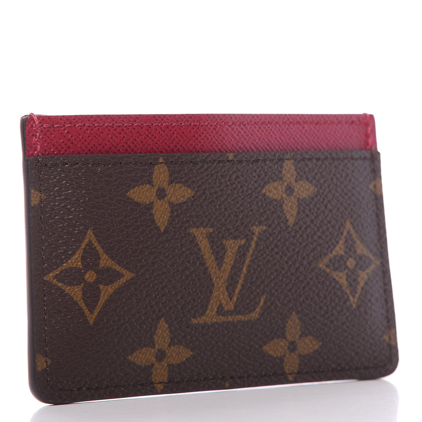 Monogram Card Holder Fuchsia