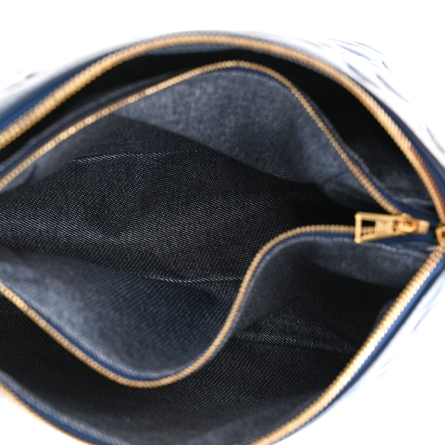 Lambskin Embossed Monogram Coussin PM Denim Blue
