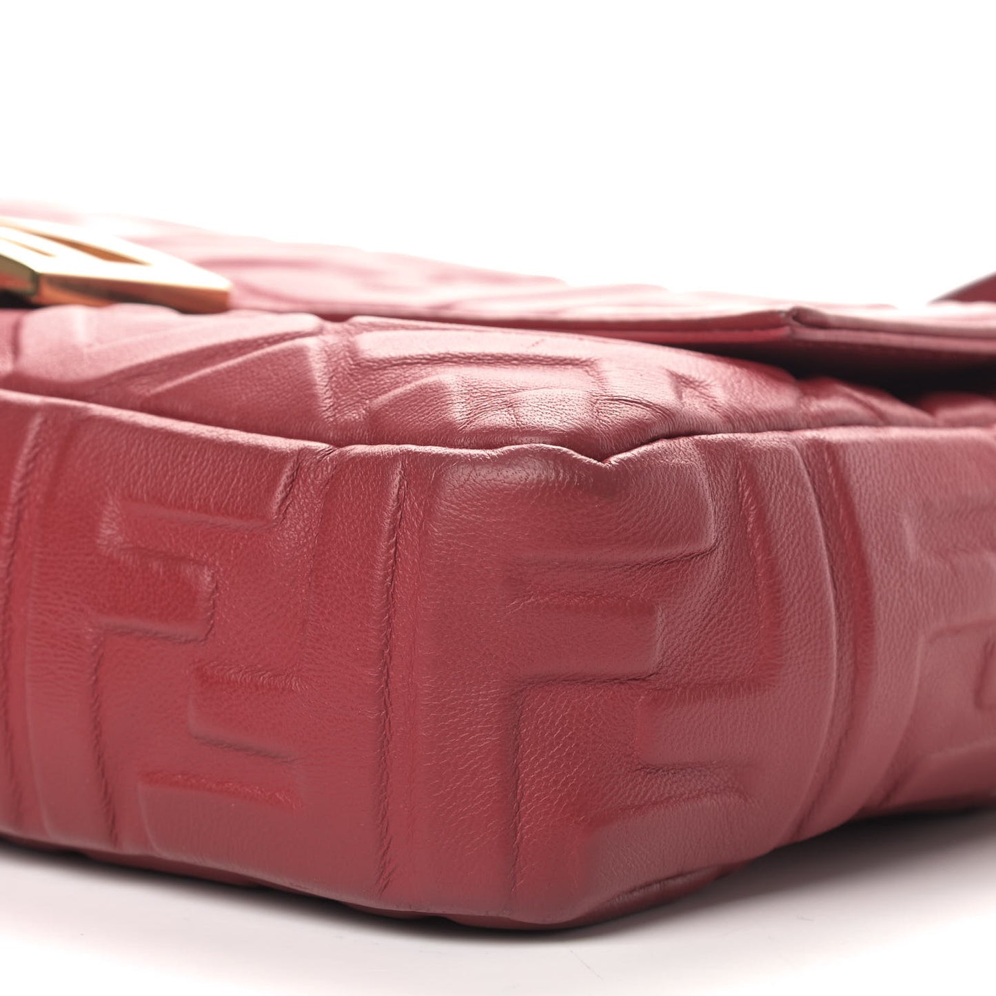 Nappa FF 1974 Embossed Baguette Fragola