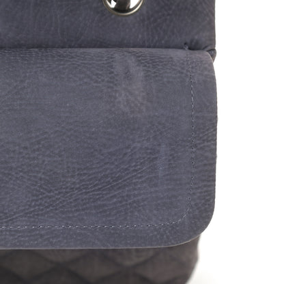 Chanel Nubuck Quilted Medium Double Flap Grey 12 of 12