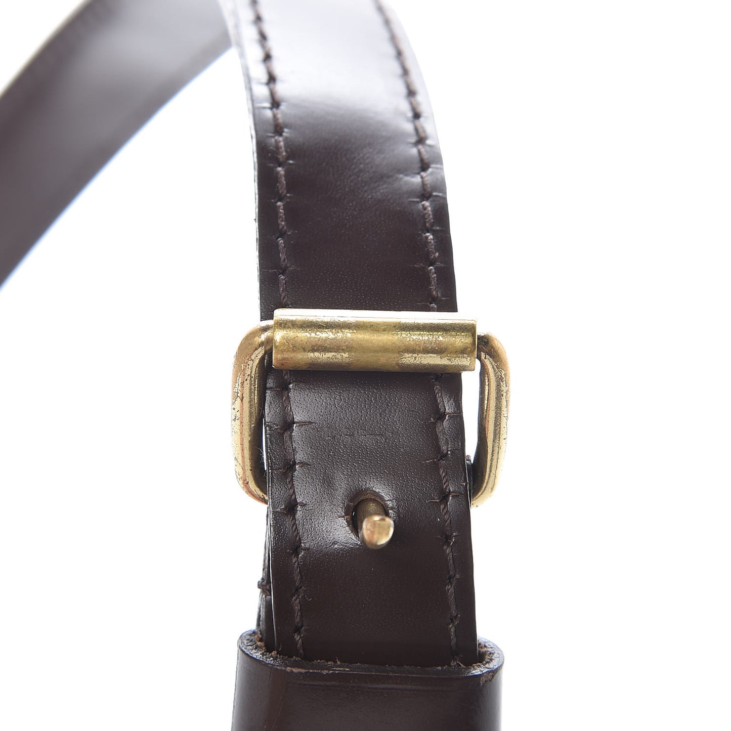 Calfskin Adjustable Speedy Bandouliere Shoulder Strap Brown