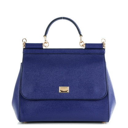 Dolce & Gabbana Dauphine Medium Miss Sicily Satchel Blue 1 of 5
