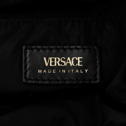 Versace Nylon Medusa Drawstring Bucket Bag Black 6 of 9