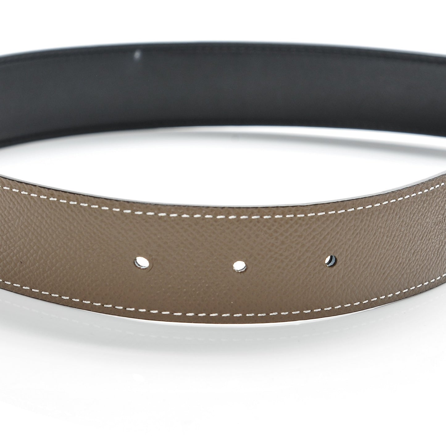 Epsom Swift 32mm H Belt 95 Etoupe Noir