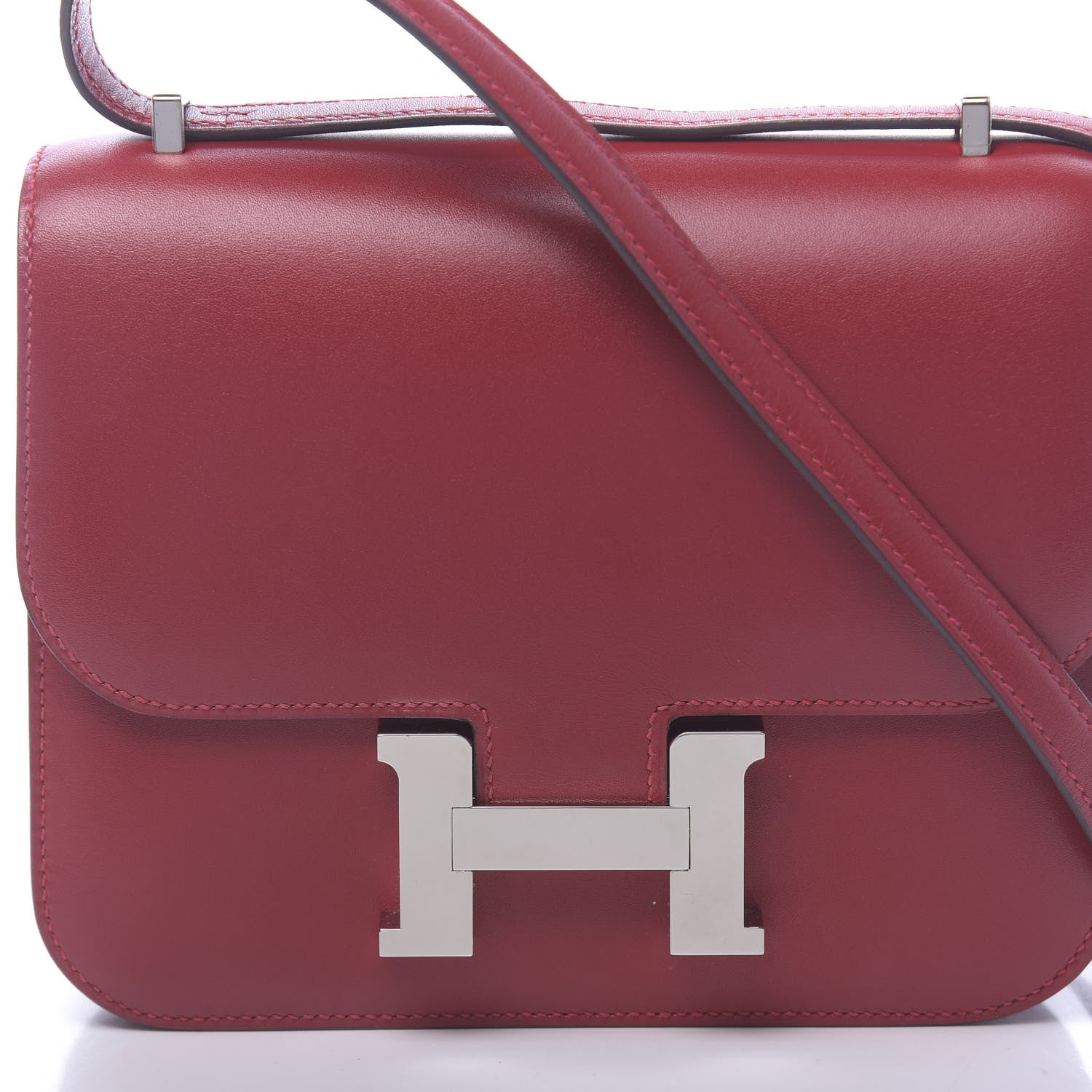 Hermes Tadelakt Constance 18 Rouge Vif 10 of 11