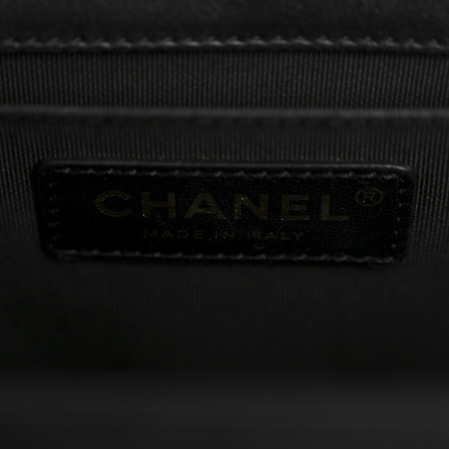 Lambskin Quilted Medium Boy Flap Black