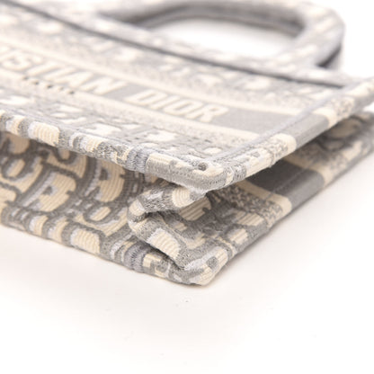 Christian Dior Oblique Mini Book Tote Grey Multicolor 7 of 10